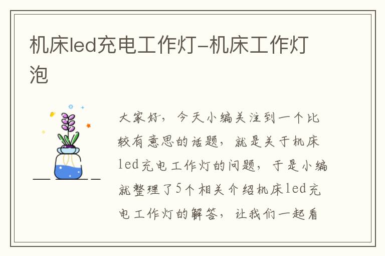 机床led充电工作灯-机床工作灯泡