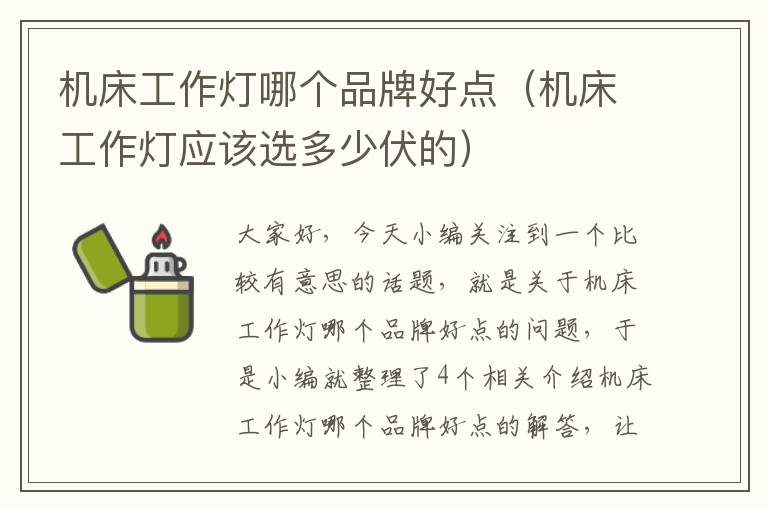 机床工作灯哪个品牌好点(机床工作灯应该选多少伏的)