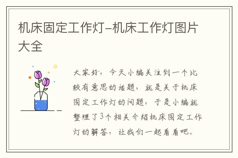 机床固定工作灯-机床工作灯图片大全