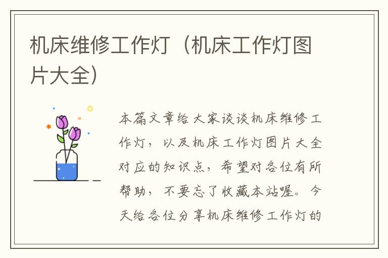 机床维修工作灯(机床工作灯图片大全)