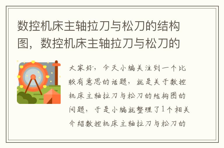数控机床主轴拉刀与松刀的结构图,数控机床主轴拉刀与松刀的结构图片