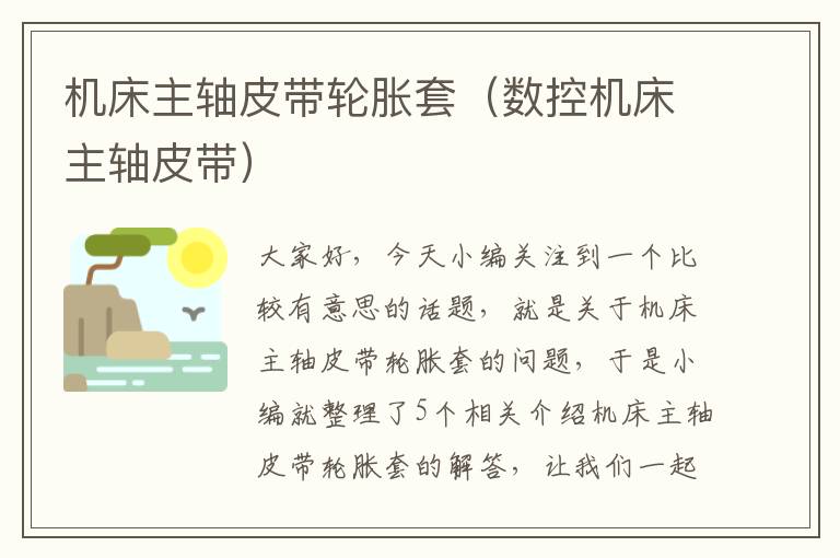 机床主轴皮带轮胀套(数控机床主轴皮带)
