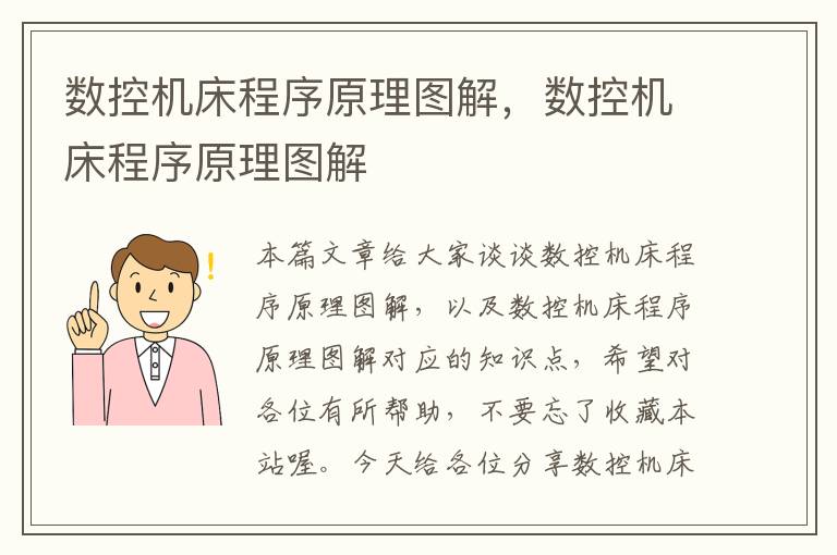 数控机床程序原理图解,数控机床程序原理图解