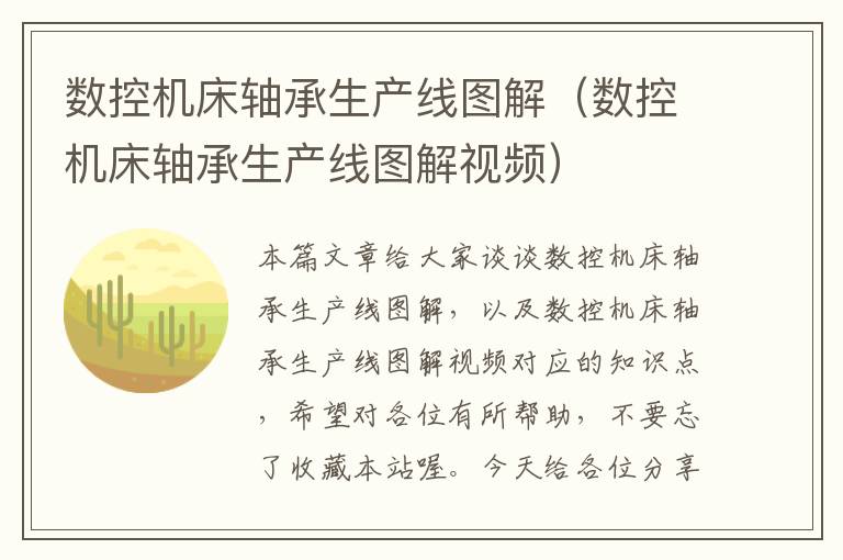 数控机床轴承生产线图解(数控机床轴承生产线图解视频)