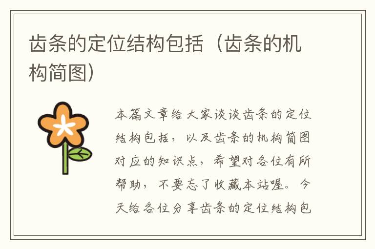 齿条的定位结构包括(齿条的机构简图)