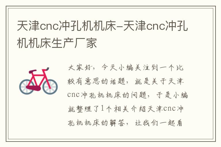天津cnc冲孔机机床-天津cnc冲孔机机床生产厂家