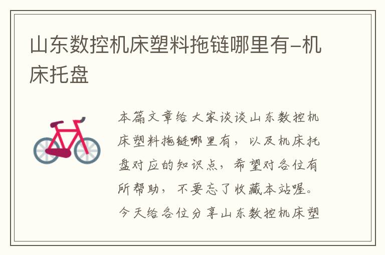 山东数控机床塑料拖链哪里有-机床托盘