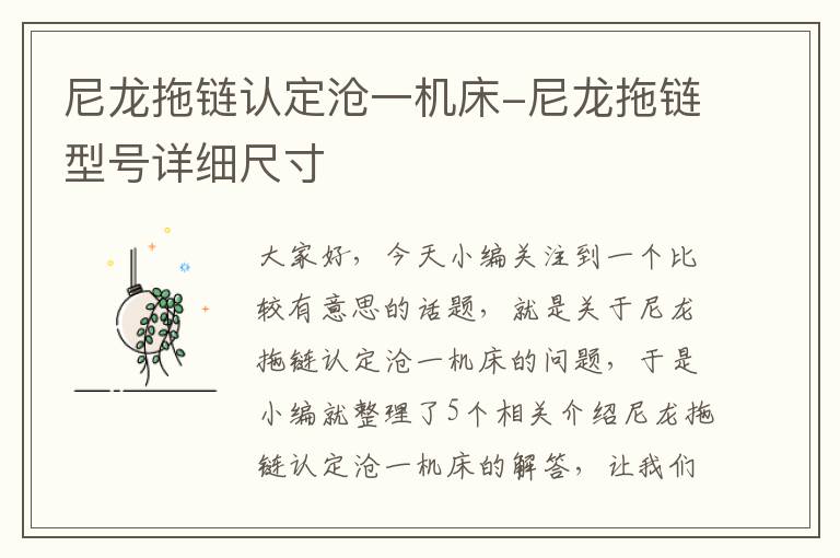 尼龙拖链认定沧一机床-尼龙拖链型号详细尺寸