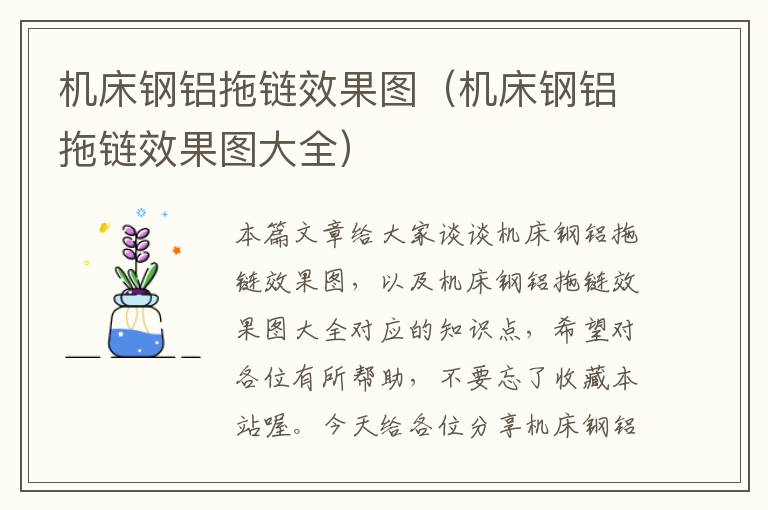 机床钢铝拖链效果图(机床钢铝拖链效果图大全)