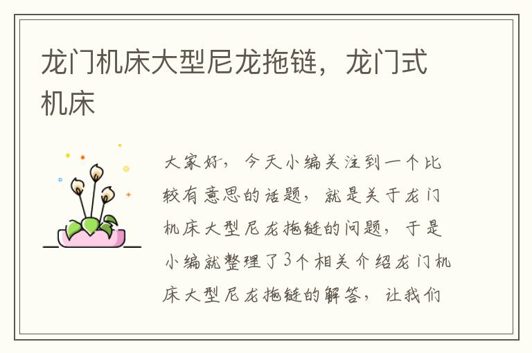 龙门机床大型尼龙拖链,龙门式机床