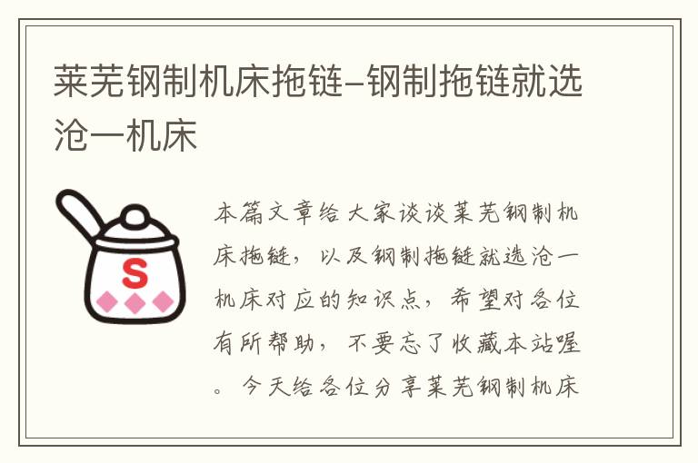 莱芜钢制机床拖链-钢制拖链就选沧一机床