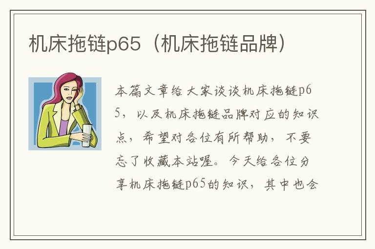 机床拖链p65(机床拖链品牌)