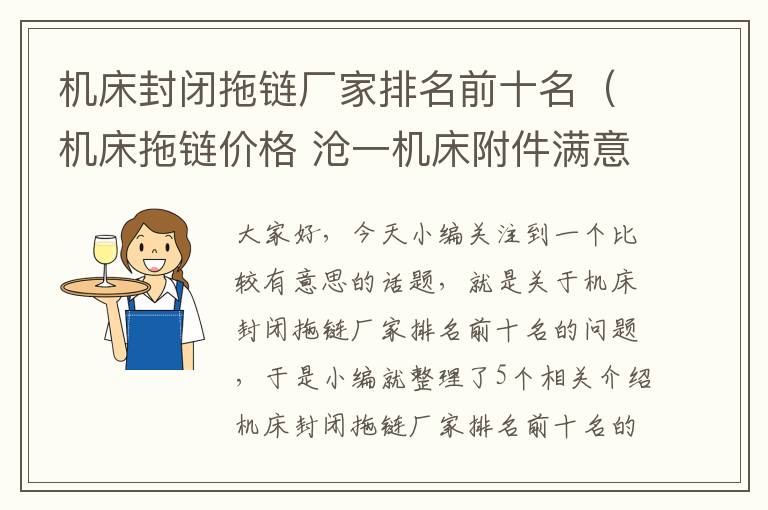 机床封闭拖链厂家排名前十名(机床拖链价格 沧一机床附件满意)