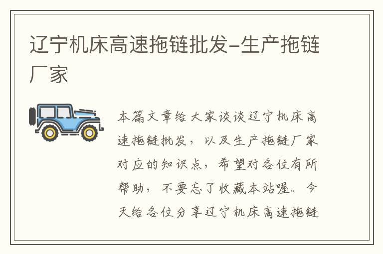 辽宁机床高速拖链批发-生产拖链厂家