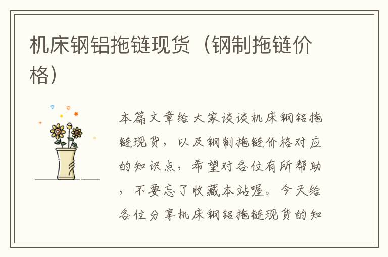 机床钢铝拖链现货(钢制拖链价格)