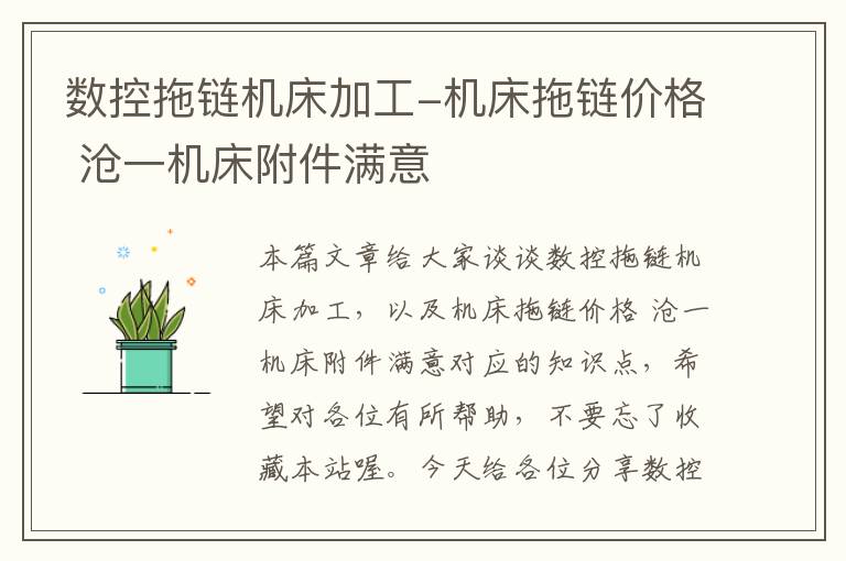 数控拖链机床加工-机床拖链价格 沧一机床附件满意