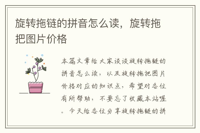 旋转拖链的拼音怎么读,旋转拖把图片价格