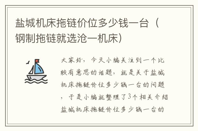 盐城机床拖链价位多少钱一台(钢制拖链就选沧一机床)