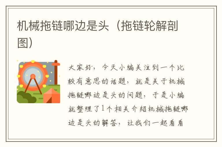 机械拖链哪边是头(拖链轮解剖图)