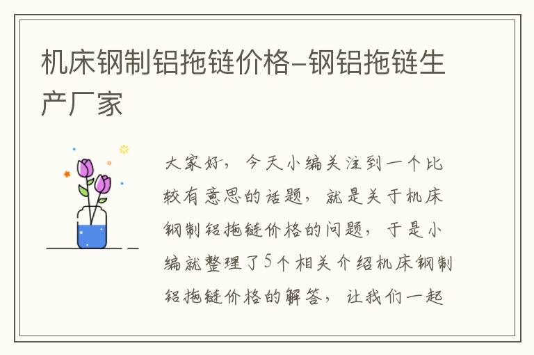 机床钢制铝拖链价格-钢铝拖链生产厂家
