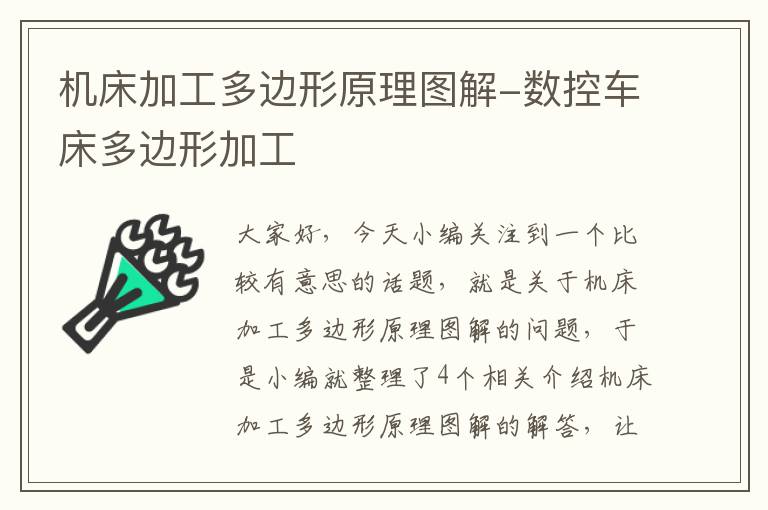 机床加工多边形原理图解-数控车床多边形加工