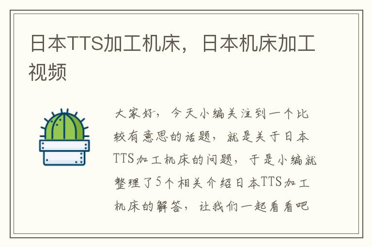 日本TTS加工机床,日本机床加工视频