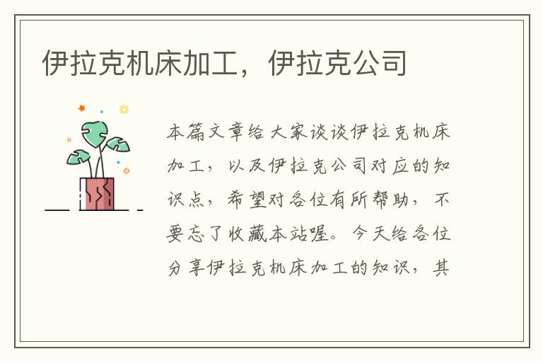 伊拉克机床加工,伊拉克公司