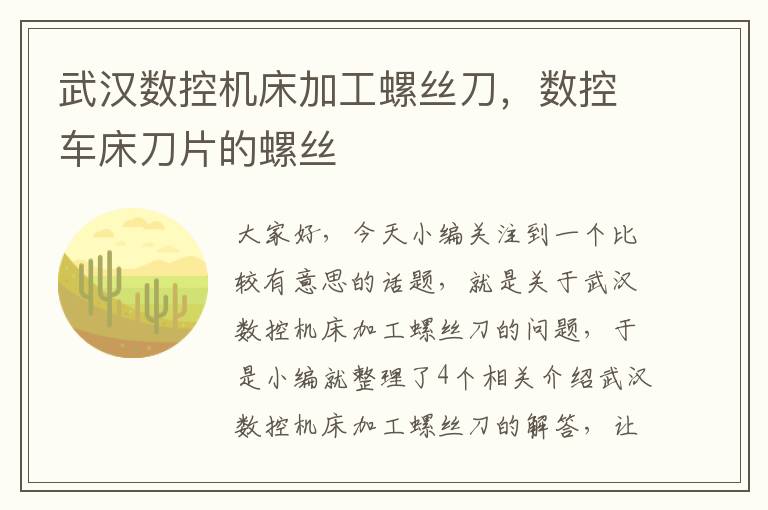 武汉数控机床加工螺丝刀,数控车床刀片的螺丝