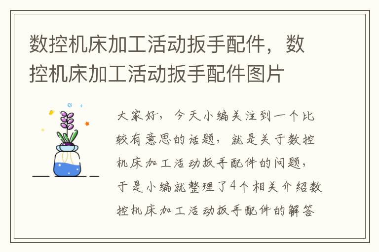 数控机床加工活动扳手配件,数控机床加工活动扳手配件图片